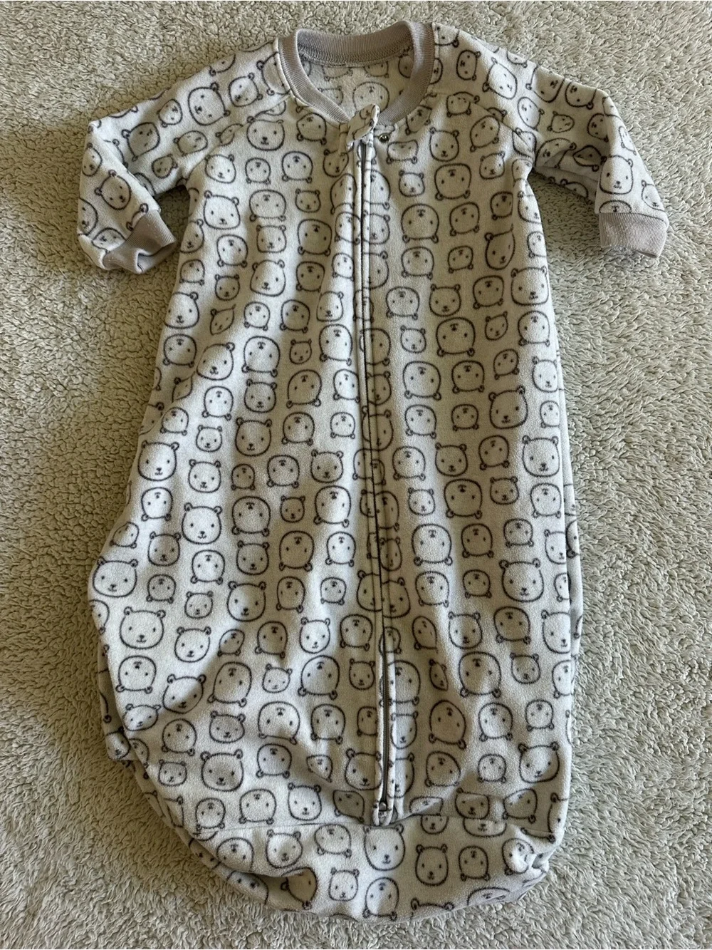 🦋Carter’s Fleece Bear Print Baby Sleep Sack